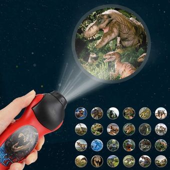 Dinosaurio tiburón proyector juguete linterna historia de sueño educación HON 
