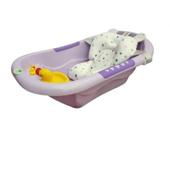 Bañera O Tina Para Bebe Con Cojín + Patos + Pinpones