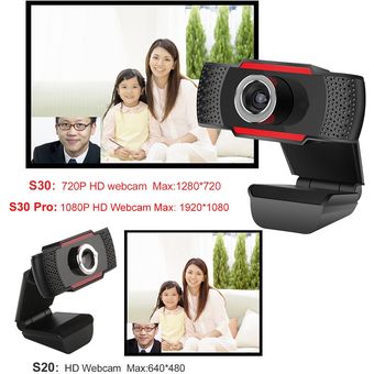 Full HD 1080P cámara Web con micrófono PC Mini USB 2,0 cámara Web grabación de vídeo de alta definición con 1080P720P480P imágenes en Color verdadero 