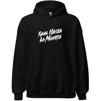 Buzo Hoodie Con Capota Estampado Real Hasta La Muerte Undertop