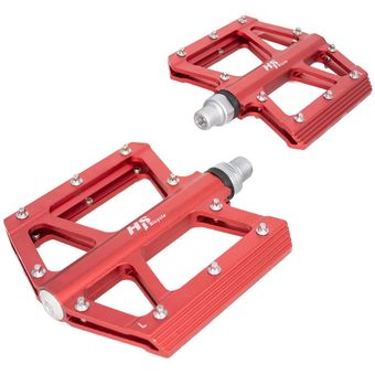 Pedales para bicicleta BMX 1 2 aluminio rojo ALNC 2007 HS Linio