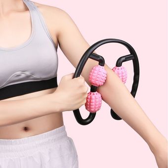 Rodillo de masaje de punto de gatillo para brazo,pierna,cuello,músculo,cuerpo,rodillo de relajación,abrazadera,palo de masaje,Yoga,Fitness,360 