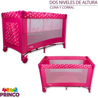 Cuna Corral Para Bebé Trendy Kids K500 Mosquitero Y Musical Rosa
