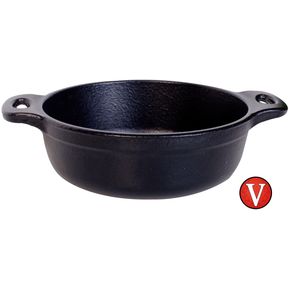 Olla Hierro Fundido Precurada Victoria 24cm Tapa Acero