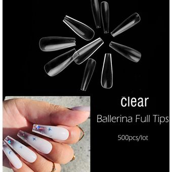 Puntas de uñas postizas de punto Extra largo, uñas acrílicas de Gel, punta  de uñas de cobertura media(#Ballerina Full Tips) | Linio México -  GE598HB0H1H0BLMX