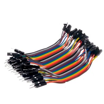 Cable Dupont Macho Hembra 10cm, Pack 40 Unidades