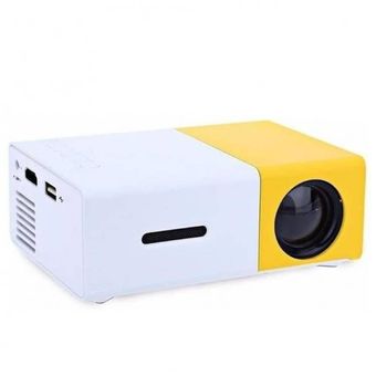 Mini Proyector Portátil Full HD LED YG300 - Negro / Blanco