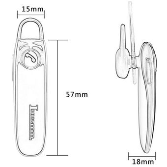 Auricular inalámbrico en la oreja Reducción de ruido Mircophone incorporado 
