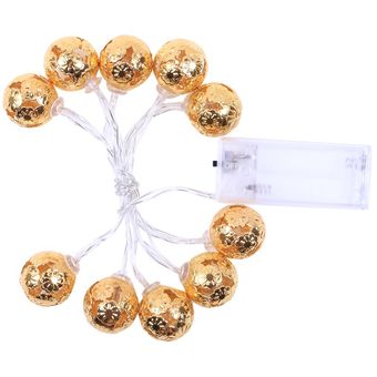 Luz de bola de metal LED Cadena de luz Caliente Blanco Casa Party Interior Luces Luz de bola de metal LED Cadena de luz Caliente Blanco Casa Party Interior Luces