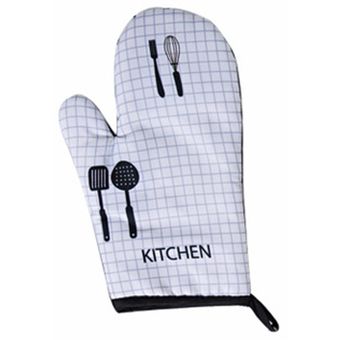 Cocina Para hornear guante guantes de cocina y horno delantal Anti-hirviendo alfombrilla de aislamiento térmico 2 unidsset TJ1732 