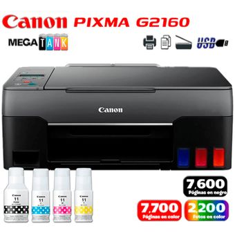 Impresora Multifuncional Canon Pixma G2160 Tinta Continua Color