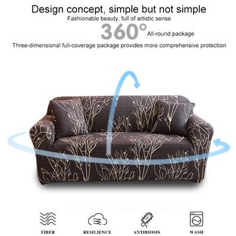 Funda de sofá antideslizante de asiento doble 
