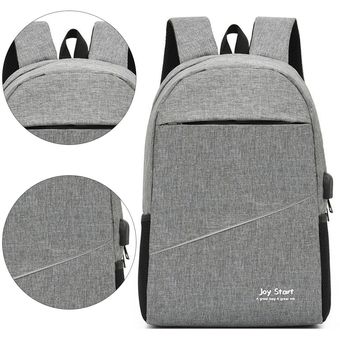 Mochila de negocios para hombres Bolsa de computadora simple y de moda de 15.6 pulgadas 