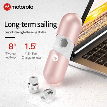 audífonos motorola verve buds 400 oro rosa