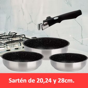 Sartén 28 Cm Antiadherente Libre De Toxinas Con Inducción — Queen