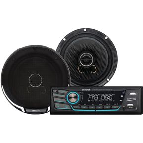 Combo Radio Carro Bluetooth Desmontable Parlante 16 Cm Aiwa CAW-2016BT