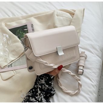 cuadrada de doble uso bolsa cruzada de estilo popular Bolso de mano con remaches Retro de alta gama #23.5cmx15cmx8.5cm ancho: 23,5 cm 