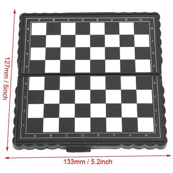 Tablero plegable de plástico portátil de ajedrez de 5x5 pulgadas SRIWE 
