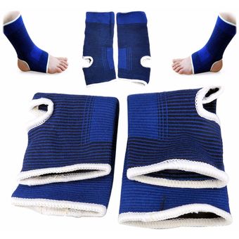 #Ankle Brace Support 2Palm Wrist Hand Support Glove+Elastic Ankle Brace Support Band+Elasticated Knee Supports+Sport Sweatbands Wrist Sweat Bands 