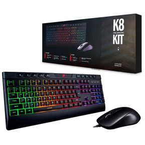 KIT TECLADO Y MOUSE GAMING 1ST PLAYER K8