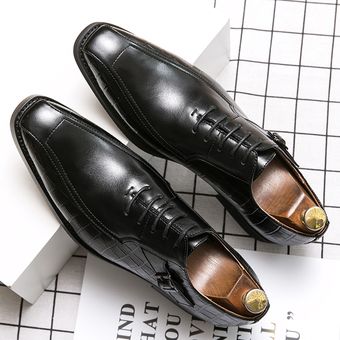 Zapatos Oficina Negocios Elegantes Para Hombres Zapatos Cuero Italianos