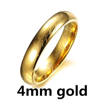 Midi Ring Tungsten Un Anillo De Poder Anillo De Oro Película Midi Ring Tungsten Un Anillo De Poder Anillo De Oro Película