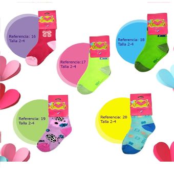 6 pares de calcetines deportivos para niña con diseño de la Patrulla Canina 