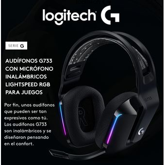 AURICULARES LOGITECH G733 GAMING HEADSET INALÁMBRICOS RGB - Azul — Cover  company