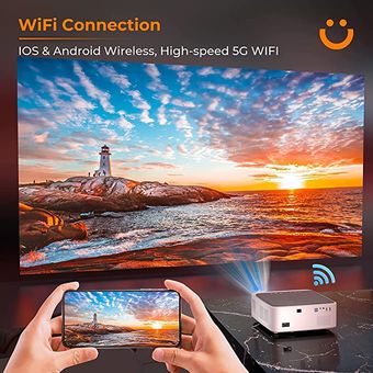 Proyector 4k Portátil Profesional Android 5g Wifi Full Hd Nnegro