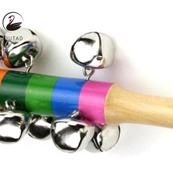 Anillo de Handbell de madera Handbell de madera Juguetes para bebés Instrumentos musicales Educación Juguete 
