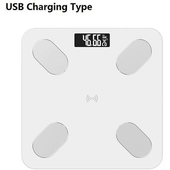 peso P gason #black USB charging compatible con Bluetooth Premium Báscula inteligente para baño báscula Digital de grasa 