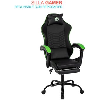 Silla Gamer Gaming Ergonomica Reclinable Reposa Pies