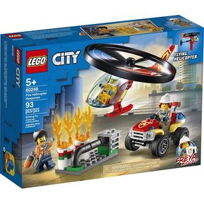 Lego City Actuación Helicóptero Bomberos 60248