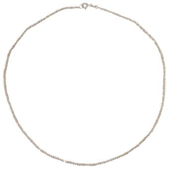Vintage Multi_layer Sparkling Chain Choker Necklace For Women  Silver Color Necklace  Fashion Thin 