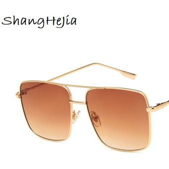 gafasmujer Marco cuadrado gafas de sol retro mujeres, 