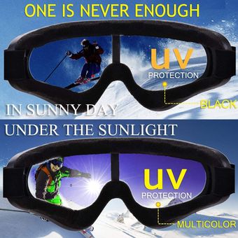 gafas de nieve para Snowboard 100% gafas de Skate Anti-UV para adultos y niños gafas de esquí ajustables para invierno #White and Colorful 2 unidslote de gafas de esquí antiniebla 