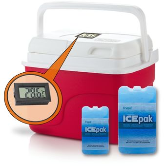 Termo Nevera plastica Portatil con termometro para Insulina