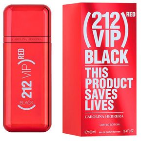 Perfume 212 Vip Black Red De Carolina Herrera Para Hombre 100 ml