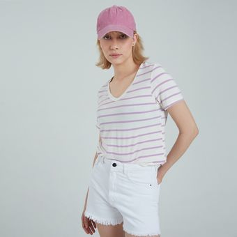 Camiseta Cuello Alto Para Mujer - Ostu