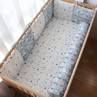 parachoques suave y grueso para cama infantil decoración nórdica para habitación de bebé Protector de cuna para recién nacidos 