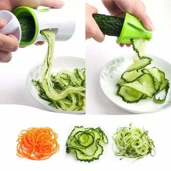 Cortador de verduras en espiral para el hogar con 3 cuchillas