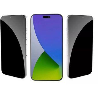 Protector Cristal Privacidad Anti-Espía - iPhone 15 6.1 Negro