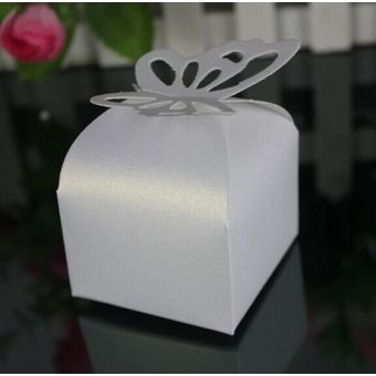 caja de regalo de boda de mariposa bri Caja de dulces para regalar 
