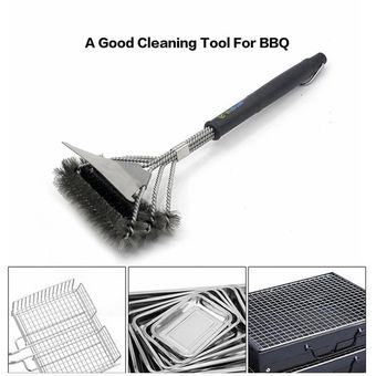 Barbacoa cepillo de limpieza Accesorios de cocina barbacoa Kit de Limpieza de cepillo 