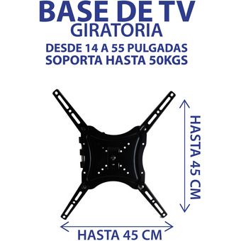 Base Soporte Para Tv De 14 Hasta 55 Pulgadas 50kg Brazo Tv