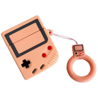 Caso de la piel de Game Boy AirPods de silicona protectora para AirPods de Apple de carga de Orange 