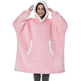Oversized Hoodies Sweatshirt Women Winter Hoodies Fleece Giant TV Blanket With Sleeves Pullover Oversize Women Hoody Sweatshirts #hmy848 Black 