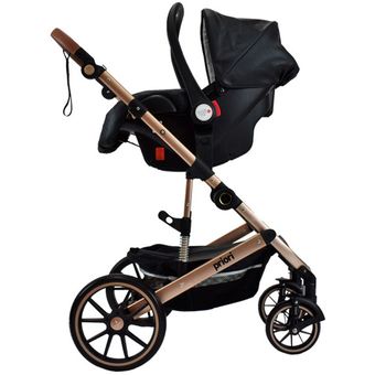 Coche para Bebé Travel System Priori, color Negro y Bronce, modelo Frezzio  PRIORI