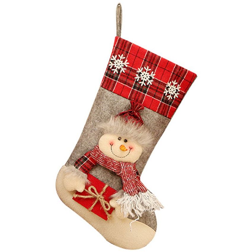Calcetines de Navidad Decoraciones de Navidad Adornos Adornos Colgante Bolsa de caramelo para niño