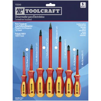 Comprar Destornillador Plano Toolcraft 1/4 - 6 Pulgadas